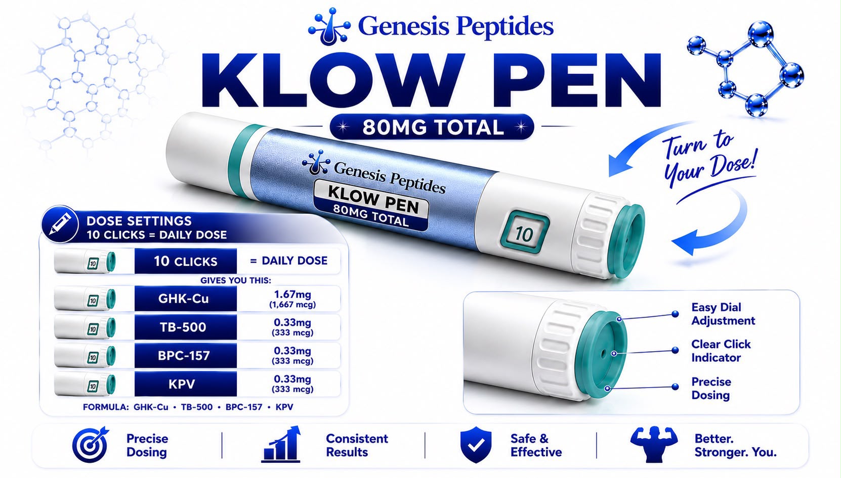 klow daily dosage Buy Pen UK (KLIKGLOW) | GHK-Cu 50mg, KPV 10mg, BPC-157 10mg & TB-500 10mg غسول الوجه المشرق Cystine–glutamate antiporter deletion accelerates Size:120 Count