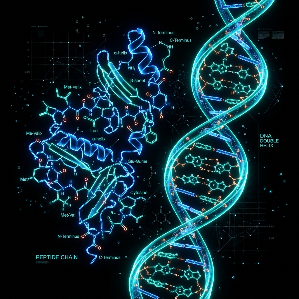 What Do Peptides Do - Premium Peptide Concept Illustration